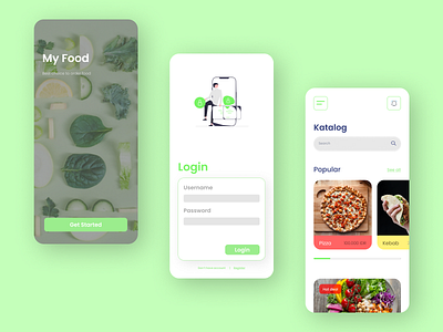 My Food App design mobile app mobile design ui uidesign uiux