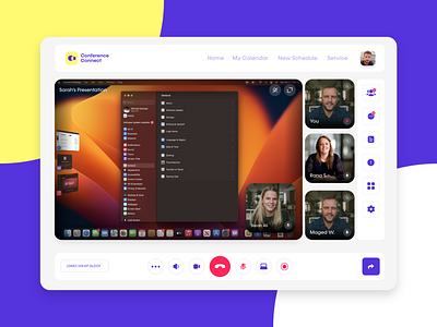 Video Conference website UI Design