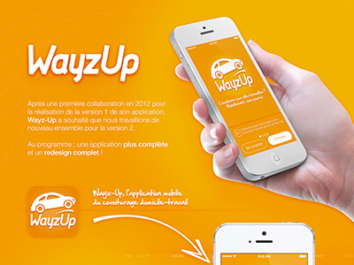 Wayzup V2 app apple car ios ios7 iphone travel