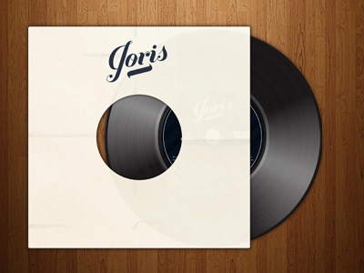 Joris' Vinyl, new record buttermilk icon logo music paper script sound vinyl
