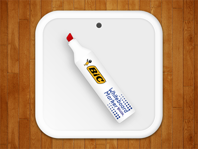 My iPhone Velleda® Slate app bic icon iphone pen white