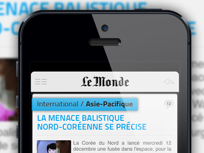Le Monde. Next. Again. app ios iphone news newspaper