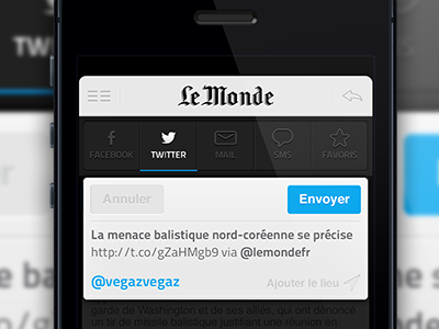 Le Monde. Tests continues. app ios iphone news newspaper