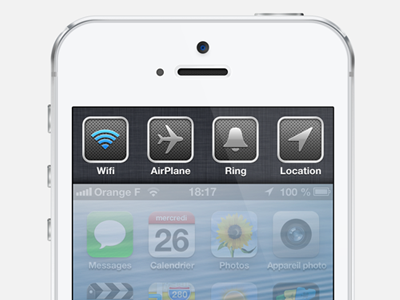 An iOS7 idea ios iphone screen slide wifi