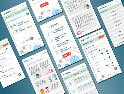 Covid Care app covid design flutter mobile