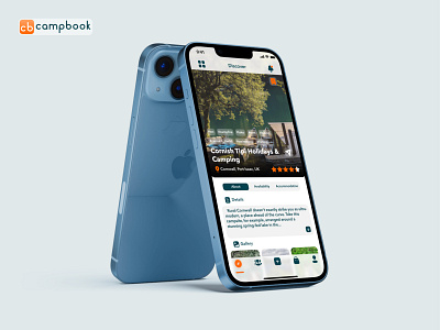 Campbook - Mobile App Design 3d animation app branding campbook camping design figma graphic design hiking illustration logo motion graphics travel ui