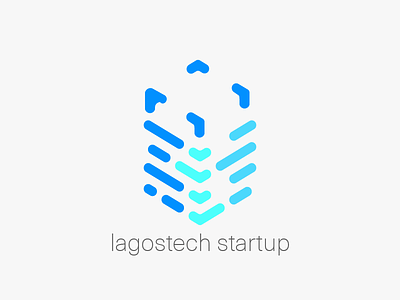 Generic Data Tech Startup Logo blue data logo morse code