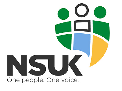 NSUK Logo branding colorful kharkiv kharkov logo minimal solid student union ukraine union
