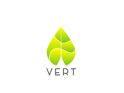Vert branding cosmetics green healthy logo natural skincare