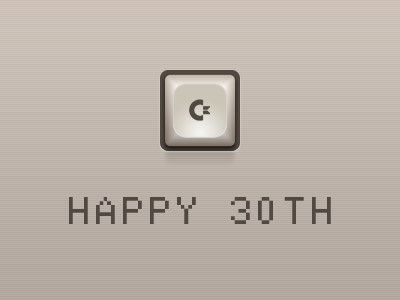 Happy Birthday, C64 [Free PSD] button c64 commodore commodore 64 free freebie psd ui