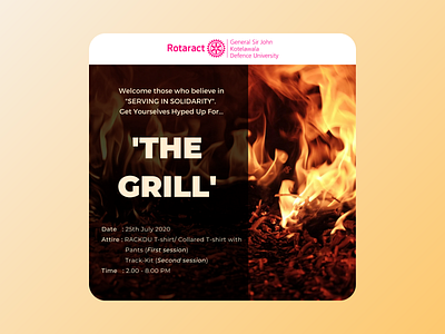 The Grill design events posters