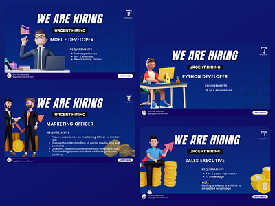 Techscrolll Jobs branding design graphic design inforgraphics posters smm