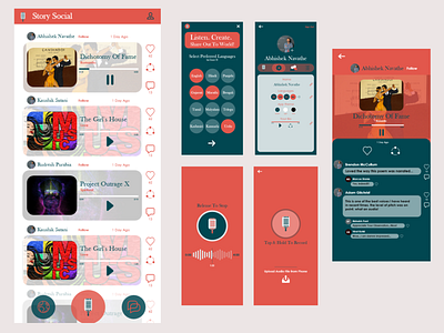Story Social UI Design - Abhishek Navathe