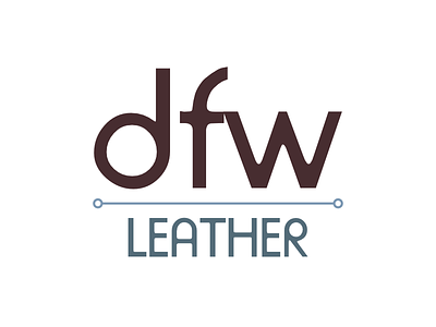 DFW Leather Logo design logo