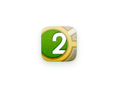 2GIS Mobile Icon apps grass green icons ios map mobile navigation skeuomorph textures