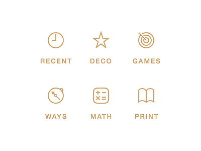 New Chars Pictograms book calculator chars clock compass darts icons pictograms star vector