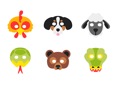 Stinkies alligator animals dog imessage ios kids kodiak bear mask rooster sheep snake stickers