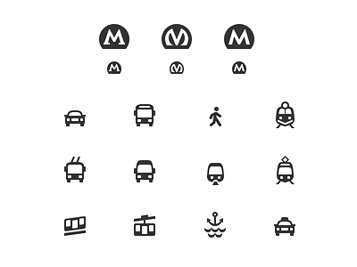 2GIS City Transport Icons auto black bus cableway electric train funicular ground transportation icons inland navigation monorail moscow novosibirsk pedestrian pictograms railroad saint petersburg shuttle taxi streetcar subway taxi transport trolleybus underground vector