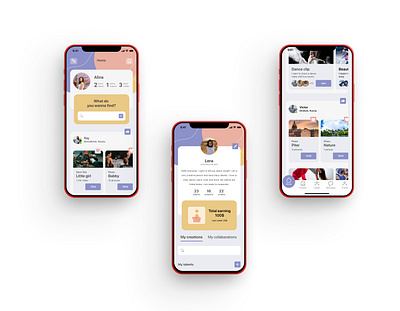 Mobile app design ui ux vector