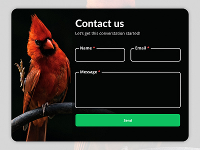 Contact us - Daily UI 28 contact form contact us contact us page daily ui dailyui dailyui 001 dailyui 028 dailyuichallenge form