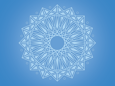 Blue Mandala geometric mandala shapes symmetrical symmetry