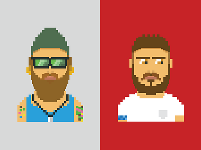 Pixel Men characters pixel art pixels