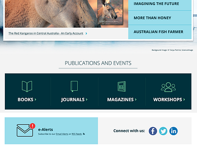 Publishing site Homepage