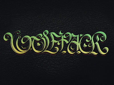 Wolfpack calligraffiti calligraphy custom font lettering type typography
