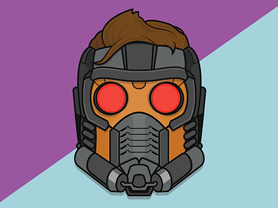 Starlord comics face hero illustration marvel mask peter quill sci fi star lord starlord