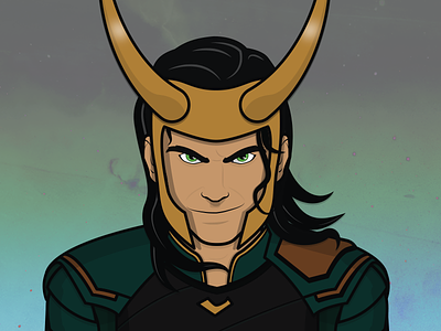 Loki avengers fan art illustration loki marvel thor thor ragnarok