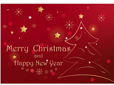 Merry christmas and Happy new year design happy new year illustration merry christmas snowflake vector