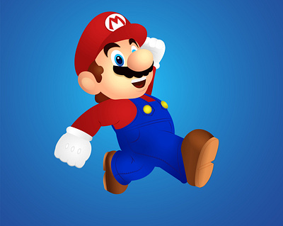 Mario character funny game illustration mario play toy vector