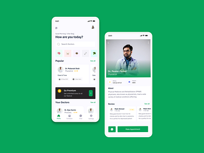 Doctor Appointment App UIUX Design app design branding design mobile app mobile app design ui ui ux ui design uidesign