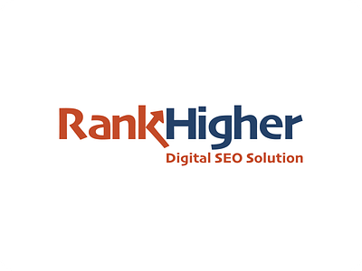 Logo-RankHigher branding design logo typography vector