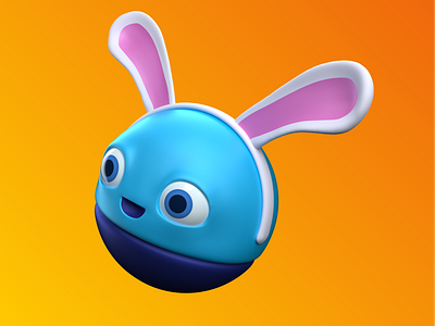 Bunny 3d bouncy smash character cosmetic iv