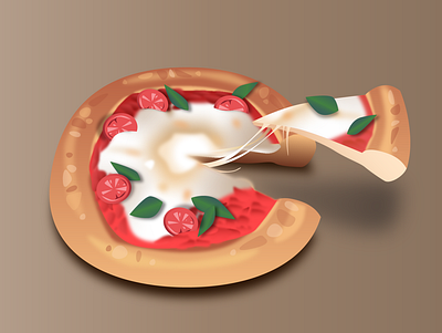 pizza margherita vector food food illustration icon pizza pizza menu ux vector