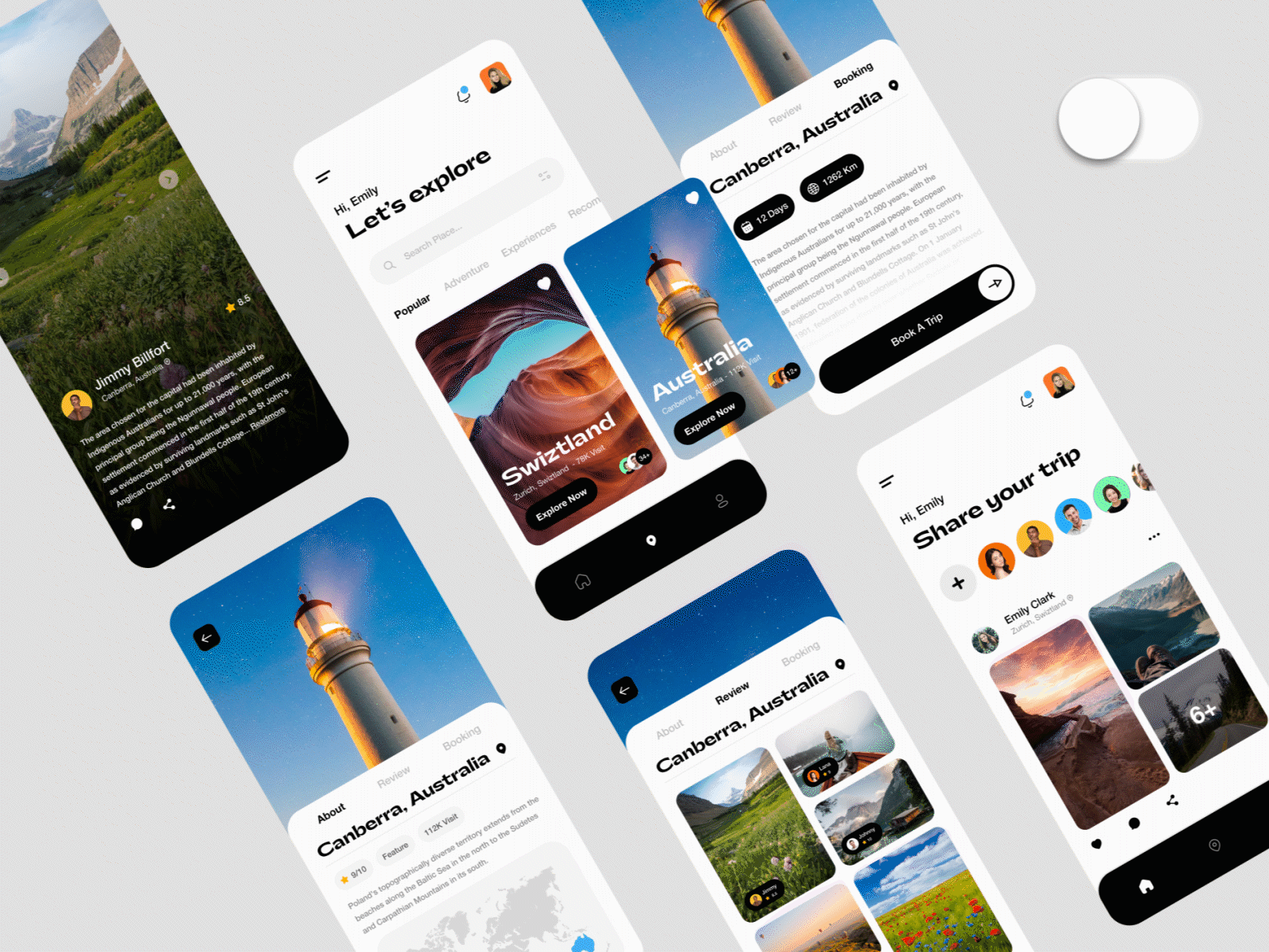 Traveling App ui