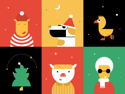 New Year's mood illustrations