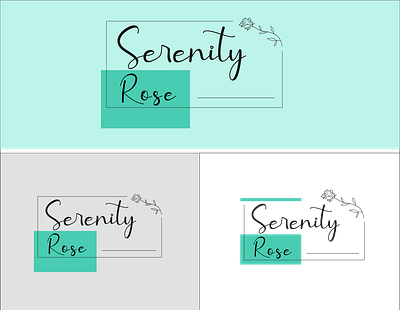 Serenity Rose brand design branding identity branding logo logo design minimal vector