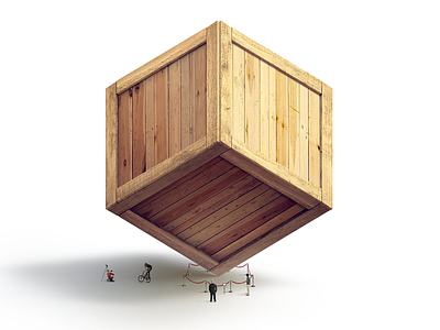 Box box illustration techdesign wood