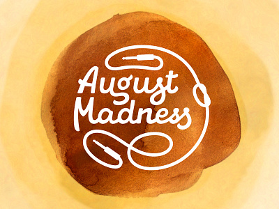 August Madness jack cable lettering ligature logo