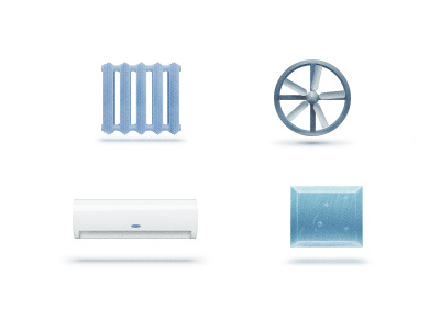 Website Icons air conditioner fan icon illustration radiator teaser water