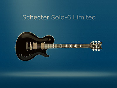 Schecter Solo-6 Limited guitar illustration light schecter