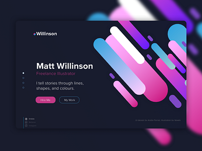 Willinson UI Concept concept creative homepage interface design portfolio design ui website