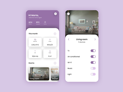 Daily UI 021 - Smart Home App