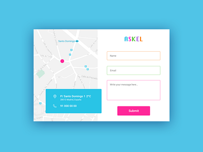 Daily UI 028 - Contact us
