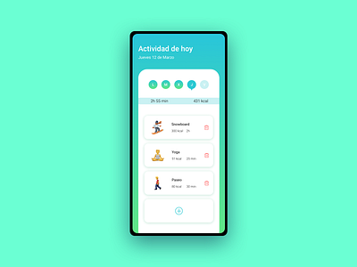 Daily UI 041 - Workout Tracker app daily ui dailyui dailyuichallenge design designer icon minimal ui uidesign userinterface ux workout workout app workout tracker