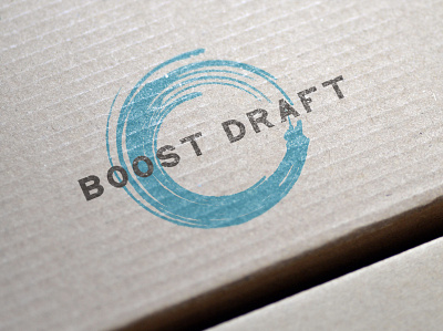 Boost draft logo logo design