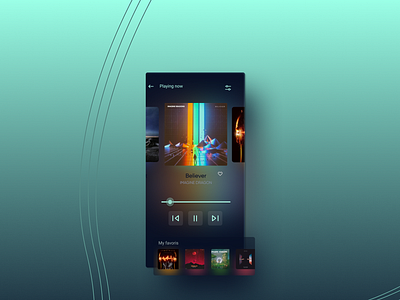 Daily UI challenge 09: Music player daily 100 daily ui challenge dailyui dailyui009 design illustration ui
