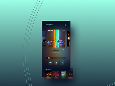 Daily UI challenge 09: Music player